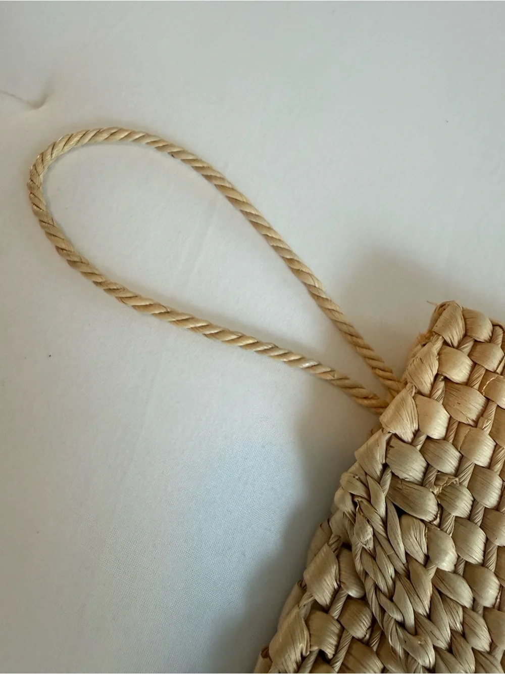 Bohemian Handwoven Straw Envelope Clutch Bag Natural Tan Geometric Design